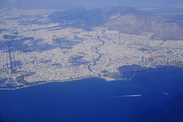 Aerial View Athens Greece Aug 2019 — Stock Photo, Image