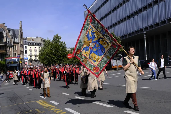 Celebrazione di Saint-Arnould, Patrono dei birrai a Bruxelles — Foto Stock