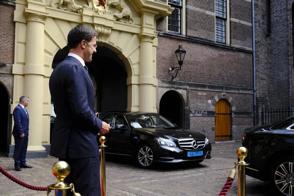 Dutch Prime Minister Mark Rutte Prior Meeting Greek Prime Minister — Stock Photo, Image