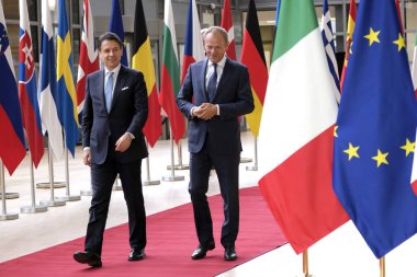 İtalya Başbakanı Conte Brüksel'deki Avrupa Birliği kurumlarını ziyaret etti,