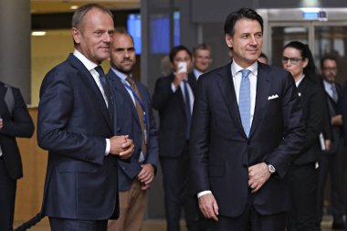 İtalya Başbakanı Conte Brüksel'deki Avrupa Birliği kurumlarını ziyaret etti,