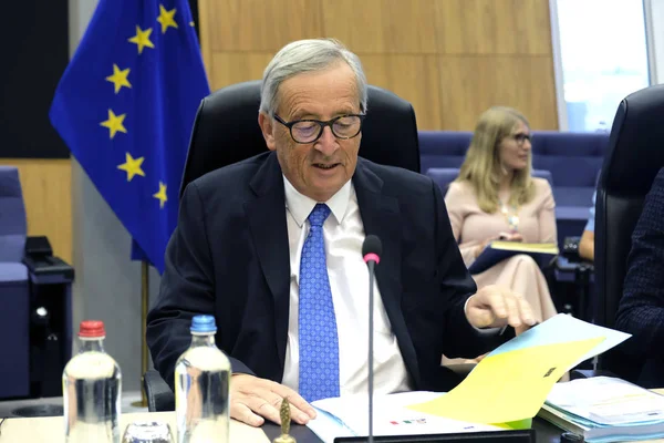 Reunión semanal del Colegio de la Comisión Europea en Bruselas, B — Foto de Stock