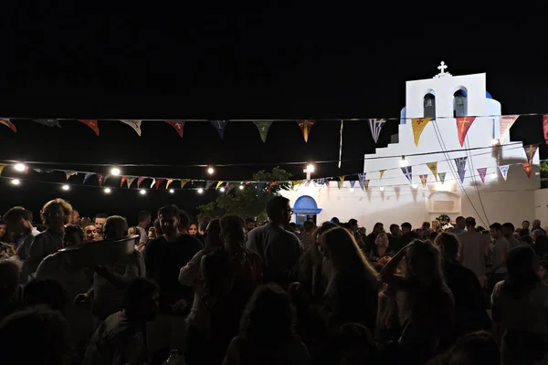 Pessoas Participam Festividades Enquanto Dançam Danças Pessoas Tradicionais Durante Festividades — Fotografia de Stock