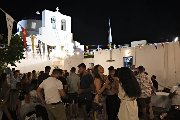 Pessoas Participam Festividades Enquanto Dançam Danças Pessoas Tradicionais Durante Festividades — Fotografia de Stock