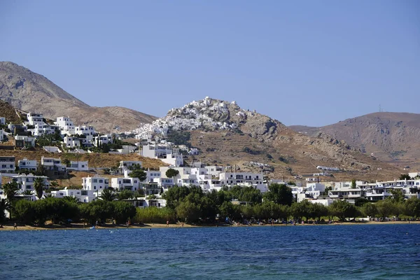 Vista Chora Isla Griega Serifos Agosto 2019 — Foto de Stock