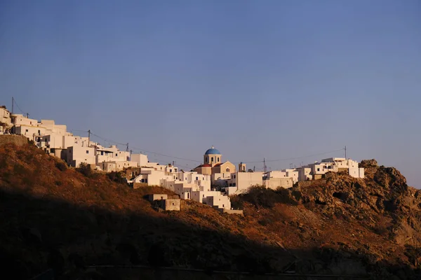 Blick Auf Die Chora Auf Der Griechischen Insel Serifos August — Stockfoto