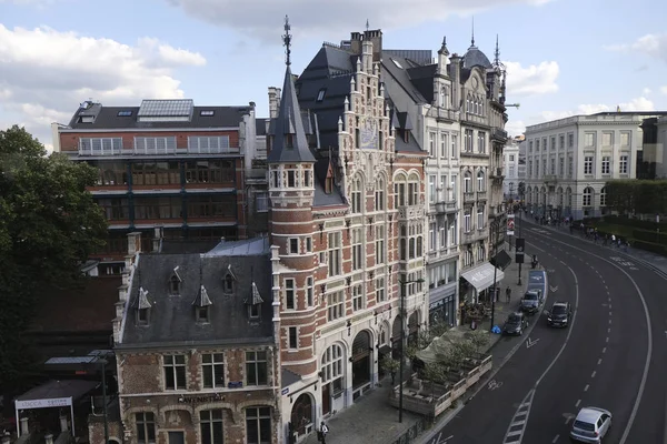 Vue Appartement Résidentiel Dans Centre Bruxelles Belgique Septembre 2019 — Photo