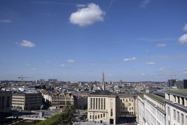 10 Eylül 2019'da Belçika'nın Brüksel şehrinin panoramik görünümü