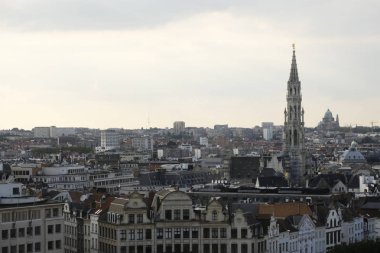 10 Eylül 2019'da Belçika'nın Brüksel şehrinin panoramik görünümü