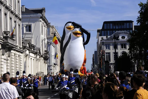 Παρέλαση με μπαλόνια στις Βρυξέλλες, Βέλγιο — Φωτογραφία Αρχείου
