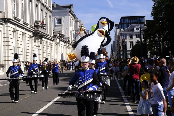 Parada balonów w Brukseli, Belgia — Zdjęcie stockowe