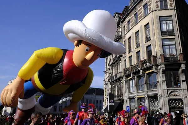 Παρέλαση με μπαλόνια στις Βρυξέλλες, Βέλγιο — Φωτογραφία Αρχείου