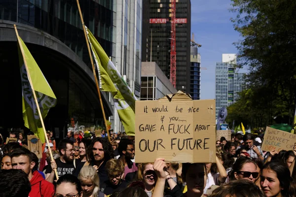 België klimaat protesten — Stockfoto
