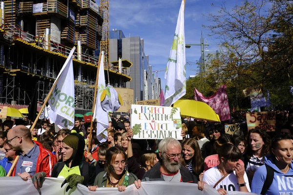 Protestos Climáticos na Bélgica — Fotografia de Stock