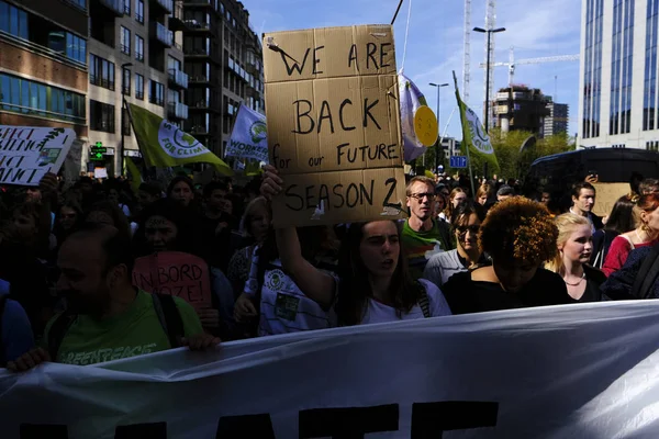 Bélgica Protestas climáticas — Foto de Stock