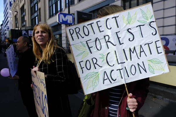 Belgijskie protesty klimatyczne — Zdjęcie stockowe