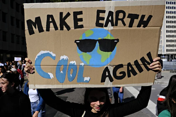 Bélgica Protestas climáticas — Foto de Stock