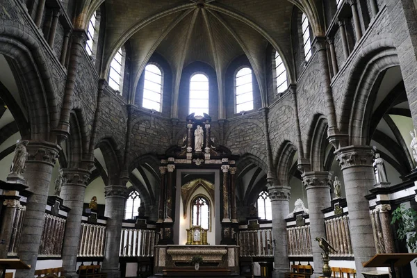 Interior View Saint Quentin Roman Catholic Church Tournai Belgium Sep — Stock Photo, Image