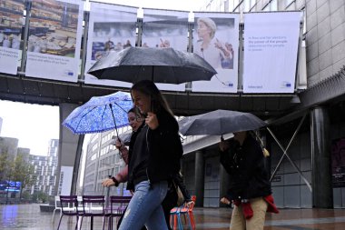 Brüksel'de şiddetli yağış, Belçika