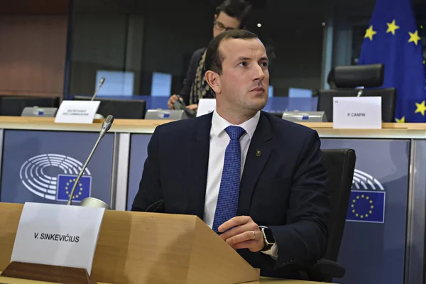 Az Európai Parlament meghallgatása a biztosjelöltek részvételével — Stock Fotó