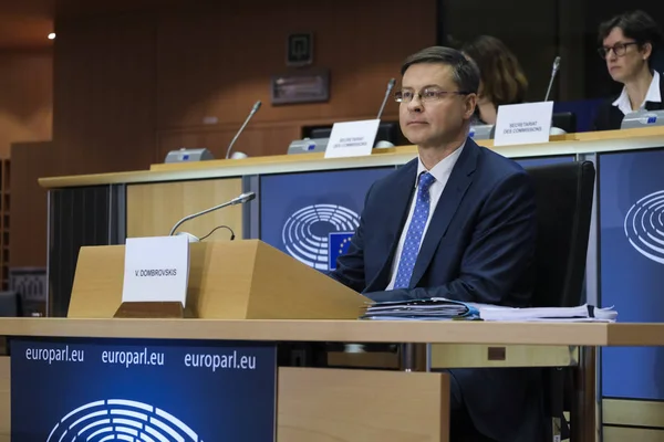 European Commissioner-designate Valdis Dombrovskis — Stock Photo, Image