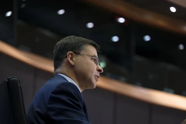 Commissaire européen désigné Valdis Dombrovskis — Photo