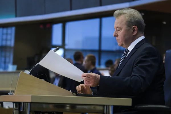 European Parliament hearings with Commissioners-designate — Stock Photo, Image