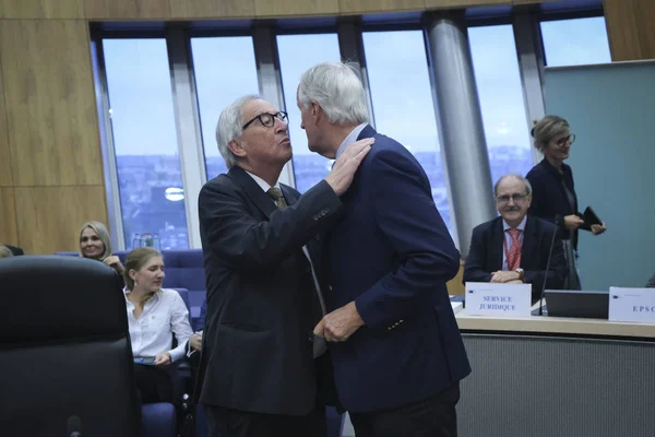 Weekly college meeting of the European Commission in Brussels, B — Stock Photo, Image