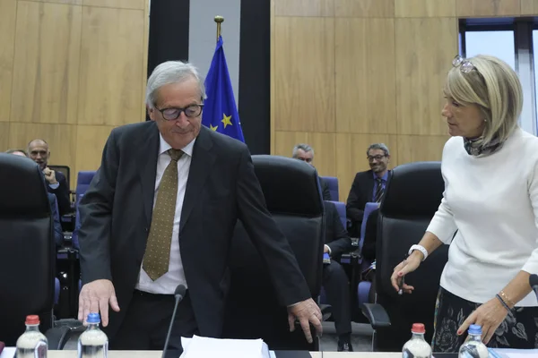Az Európai Bizottság hetenkénti egyetemi ülése Brüsszelben, B — Stock Fotó