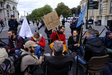 Brüksel 'de Yok Olma İsyanı gösterisi
