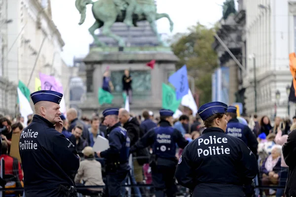 Brüksel 'de Yok Olma İsyanı gösterisi — Stok fotoğraf