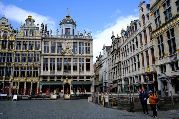 Брюссель Бельгія Березня 2020 Вид Закриті Магазини Історичному Центрі Після — стокове фото