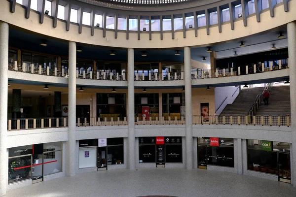Брюссель Бельгия Марта 2020 Года Вид Закрытые Магазины Историческом Центре — стоковое фото