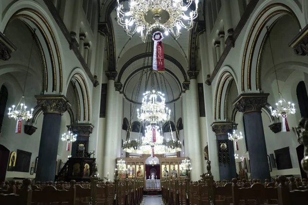 Uma Vista Catedral Dos Arcanjos Vazia Miguel Gabriel Durante Uma — Fotografia de Stock