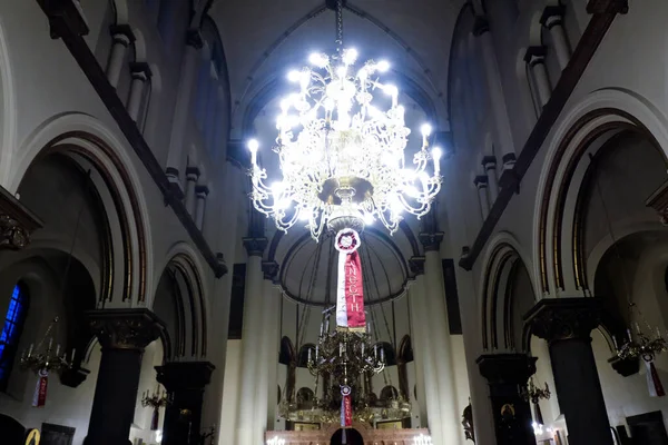 Uma Vista Catedral Dos Arcanjos Vazia Miguel Gabriel Durante Uma — Fotografia de Stock