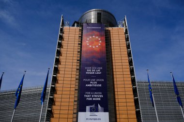 Avrupa Komisyonu 'nun Brüksel, Belçika' daki karargahı 15 Nisan 2020.