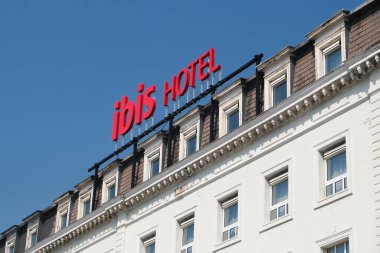  Ibis Hotel in Charleroi, Belgium on April 9, 202 clipart