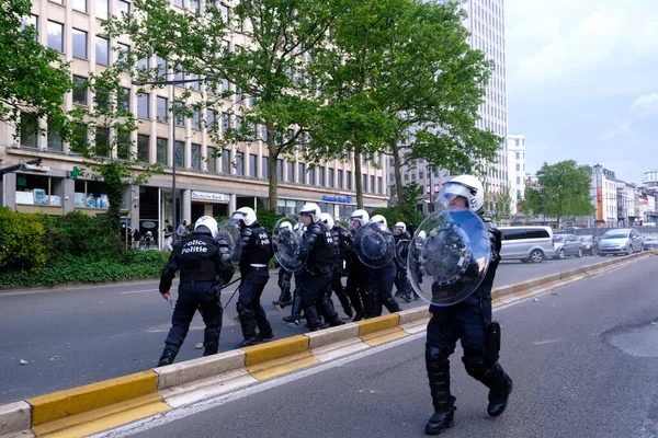 Demonstranten Gerieten Bei Einem Rassismus Protest Gegen Rassenungleichheit Nach Dem — Stockfoto