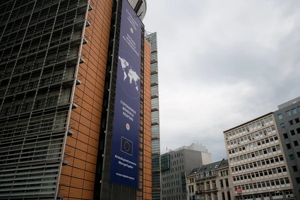 Siedziba Komisji Europejskiej Brukseli Belgia Czerwca 2020 — Zdjęcie stockowe