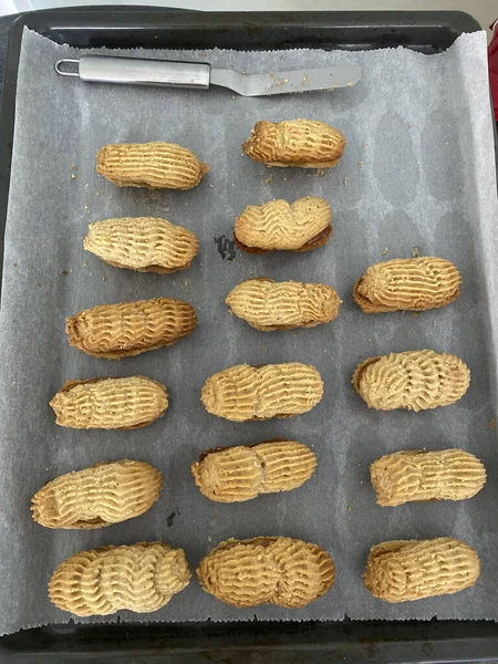 Biscoitos Gregos Tradicionais Assados Uma Panela — Fotografia de Stock