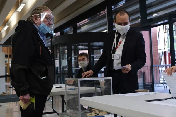 Les Électeurs Ont Voté Bureau Vote Lors Deuxième Tour Des — Photo