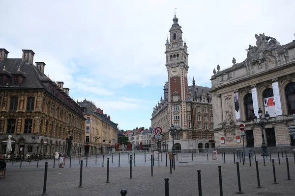Lege Straten Het Centrum Van Lille Frankrijk Juni 2020 — Stockfoto