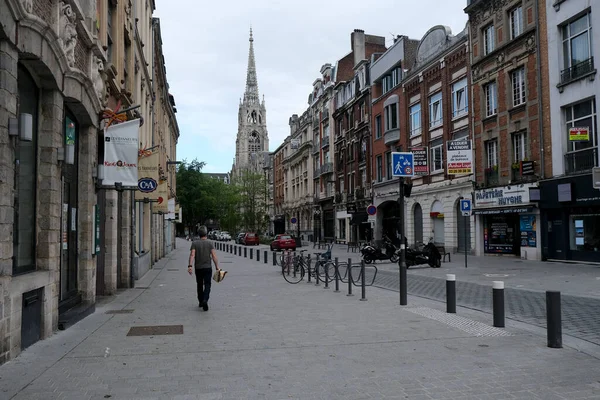 Κλειστά Εμπορικά Καταστήματα Στο Κέντρο Της Λιλ Γαλλία Τον Ιούνιο — Φωτογραφία Αρχείου