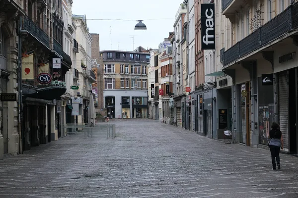 Lojas Comerciais Fechadas Centro Lille França Junho 2020 — Fotografia de Stock