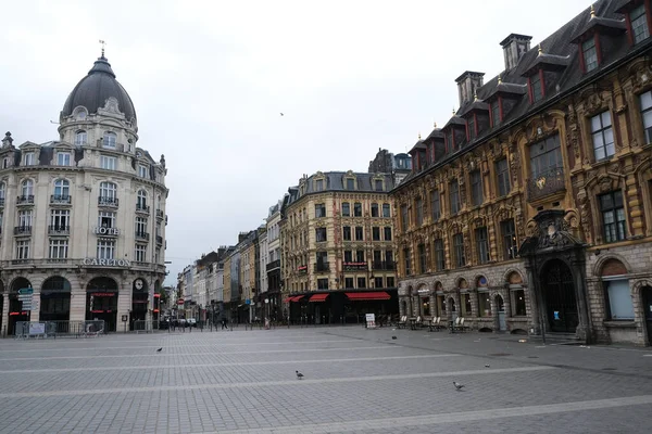 View Empty Touristic Area Restaurants Bars Reopen Weeks Lockdown Restrictions — Stock Photo, Image