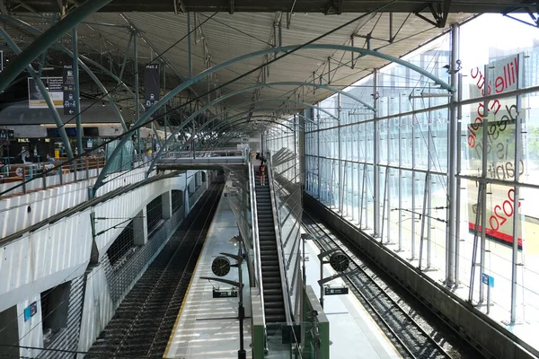 Vista Interior Estação Ferroviária Central Lille França Junho 2020 — Fotografia de Stock