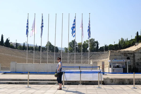 Aten Grekland Augusti 2020 Panathenaic Stadion Även Känd Som Kallimarmaro — Stockfoto