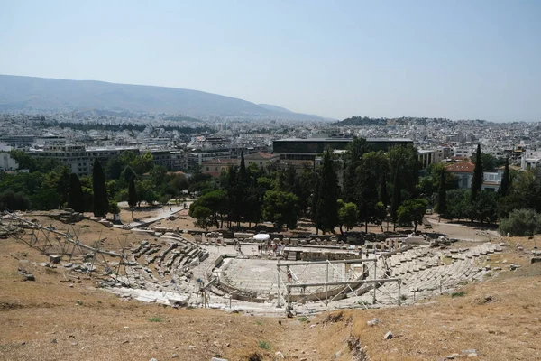 Vista Esterna Del Museo Dell Acropoli Atene Grecia Agosto 2020 — Foto Stock