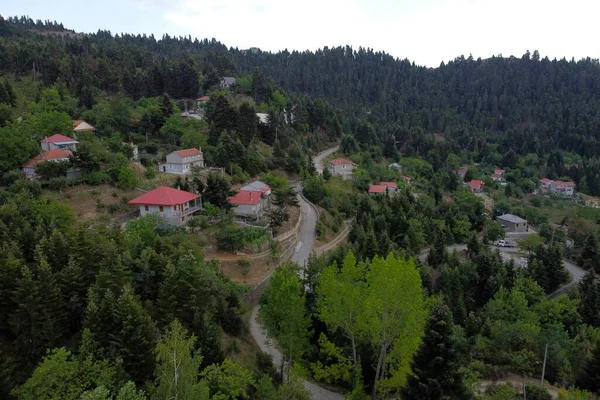 Aerial View Lefka Paloukova Village Previously Named Village Built Beautiful — Stock Photo, Image