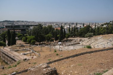 5 Ağustos 2020 'de Yunanistan' ın Atina kentindeki Dionysus Tiyatrosu